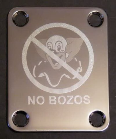 画像1: NO BOZOS Neck Plate [ネックプレート] エディヴァンヘイレン