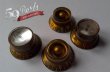 画像1: 59PARTS/SET OF 4 HAND AGED MISMATCHED GOLD KNOBS, GARY MOORE/ビンテージパーツ/全国一律送料無料 (1)