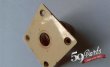 画像6: HISTORIC CREAM 1959 AGED JACK PLATE w/SCREWS GIBSON LES PAUL RELIC 59 PARTS/ジャックプレート/全国一律送料無料 (6)