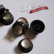 画像4: 59PARTS/SET OF 4 HAND AGED TOP HAT REFLECTOR KNOBS BLACK/SILVER/ビンテージパーツ/全国一律送料無料 (4)