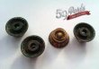 画像4: 59PARTS/SET OF 4 AGED RELIC GIBSON TOP HAT BELL KNOBS LES PAUL GOLD US SIZE/ノブ/ビンテージパーツ/全国一律送料無料 (4)