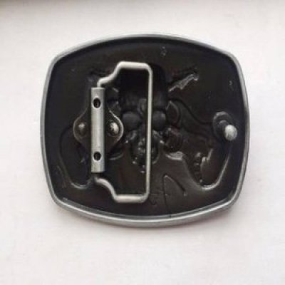 画像2: Skull Head Belt Buckle Fender Crossed Guitars/ベルト・バックル/フェンダー/全国一律送料無料