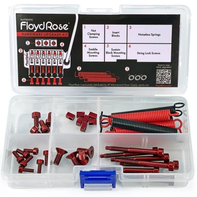 画像1: Floyd Rose Color Stainless Steel Hardware Upgrade Kit RED/フロイドローズ/アップデートキット/トレモロシステム/送料無料！