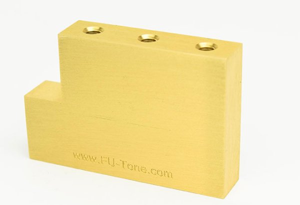 画像1: FU-Tone 42mm Brass “L” Sustain Big Block/ブラス製/フロイドローズ用/L型サスティーンブロック/全国一律送料無料 (1)