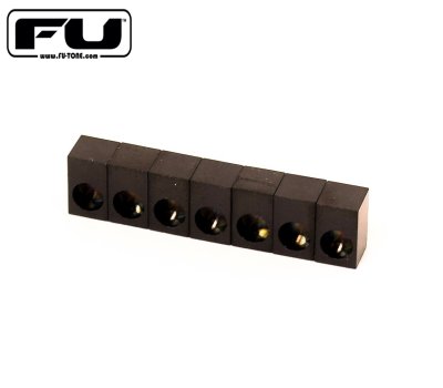 画像1: FU-Tone Titanium Saddle Insert Set (7 String) Black/チタンインサートブロック/フロイドローズ/全国一律送料無料