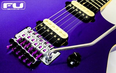 画像2: FU-Tone Titanium Saddle Insert Set (6 String) Purple/チタンインサートブロック/フロイドローズ/全国一律送料無料