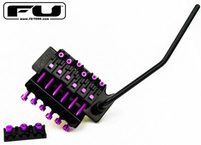 画像3: FU-Tone Titanium Saddle Insert Set (6 String) Purple/チタンインサートブロック/フロイドローズ/全国一律送料無料