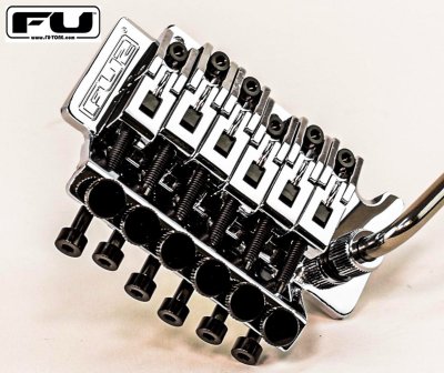 画像2: FU-Tone Titanium Saddle Insert Set (6 String)  Black/チタンインサートブロック/フロイドローズ/全国一律送料無料