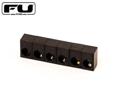 画像1: FU-Tone Titanium Saddle Insert Set (6 String)  Black/チタンインサートブロック/フロイドローズ/全国一律送料無料