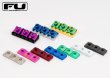 画像2: FU-Tone Titanium Lock Nut Blocks – Set of 3 Purple/チタンインロッキングナットブロック/フロイドローズ/全国一律送料無料 (2)