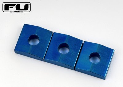 画像1: FU-Tone Titanium Lock Nut Blocks – Set of 3 Blue/チタンインロッキングナットブロック/フロイドローズ/全国一律送料無料