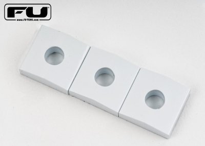 画像1: FU-Tone Titanium Lock Nut Blocks – Set of 3 White/チタンインロッキングナットブロック/フロイドローズ/全国一律送料無料