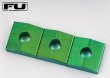 画像1: FU-Tone Titanium Lock Nut Blocks – Set of 3 Green/チタンインロッキングナットブロック/フロイドローズ/全国一律送料無料 (1)