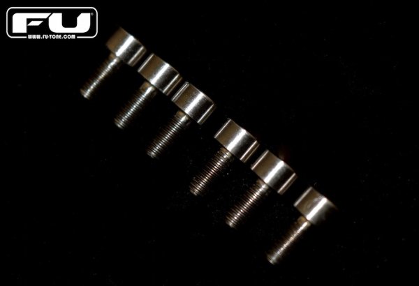 画像1: FU-Tone Titanium Saddle Mounting Screw Set(6)フロイドローズ/チタン製サドルマウントスクリュー/トレモロパーツ/全国一律送料無料 (1)