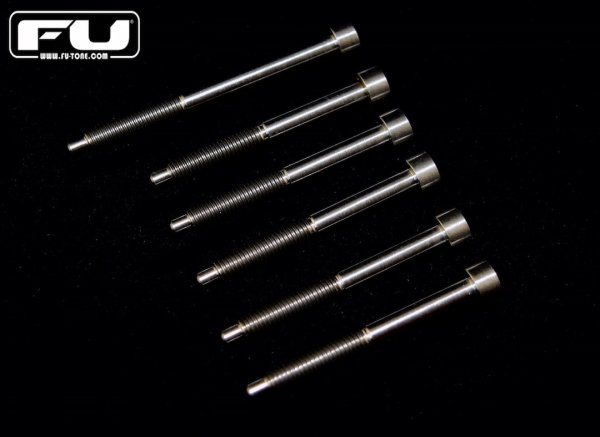 画像1: FU-Tone Titanium String Lock Screw Set w D-Tuna Screw(6)/フロイドローズ/チタン製ロックスクリュー/トレモロパーツ/全国一律送料無料 (1)