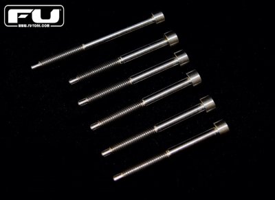 画像1: FU-Tone Titanium String Lock Screw Set w D-Tuna Screw(6)/フロイドローズ/チタン製ロックスクリュー/トレモロパーツ/全国一律送料無料