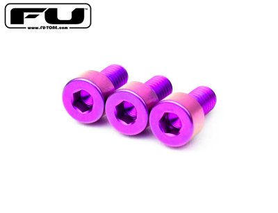 画像1: FU-Tone Titanium Nut Clamping Screw Set (3) – Purple/フロイドローズ/チタン製ナットキャップマウントスクリュー/トレモロパーツ/全国一律送料無料