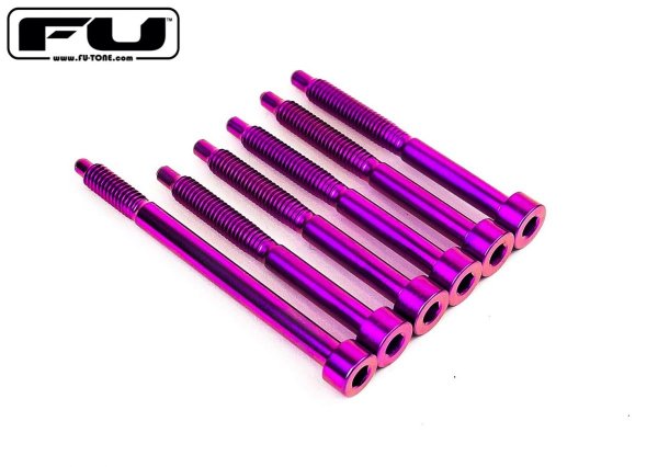 画像1: FU-Tone Titanium String Lock Screw Set with D-Tuna – Purple/フロイドローズ/チタン製ロックスクリュー/トレモロパーツ/全国一律送料無料 (1)