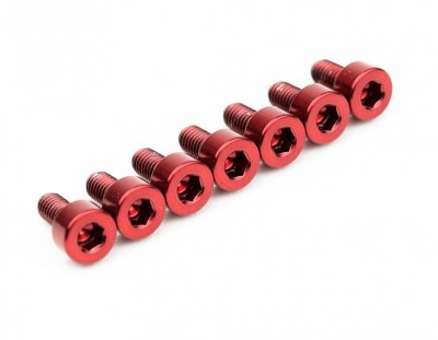 画像1: FU-Tone Titanium Saddle Mounting Screw Set (7) – RED/フロイドローズ/チタン製サドルマウントスクリュー/トレモロパーツ/全国一律送料無料