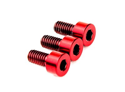 画像1: FU-Tone Titanium Nut Clamping Screw Set (3) – RED/フロイドローズ/チタン製ナットキャップマウントスクリュー/トレモロパーツ/全国一律送料無料