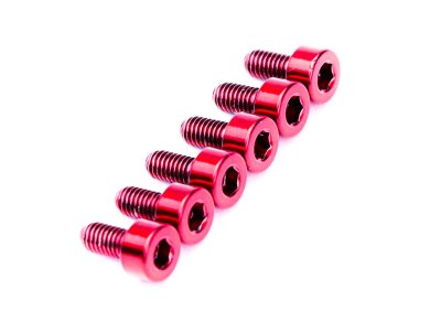 画像1: FU-Tone Titanium Saddle Mounting Screw Set (6) – RED/フロイドローズ/チタン製サドルマウントスクリュー/トレモロパーツ/全国一律送料無料