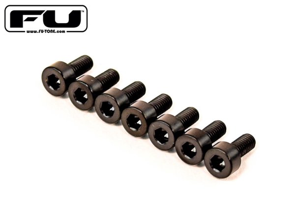 画像1: FU-Tone Titanium Saddle Mounting Screw Set (7) –  Black/フロイドローズ/チタン製サドルマウントスクリュー/トレモロパーツ/全国一律送料無料 (1)