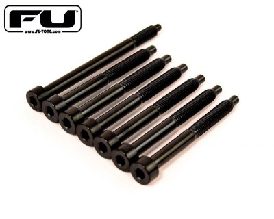 画像1: FU-Tone Titanium String Lock Screw Set with D-Tuna –  Black/フロイドローズ/チタン製ロックスクリュー/トレモロパーツ/全国一律送料無料