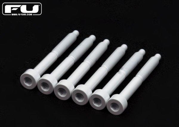 画像1: FU-Tone Titanium String Lock Screw Set(6) White/フロイドローズ/チタン製ロックスクリュー/トレモロパーツ/全国一律送料無料 (1)