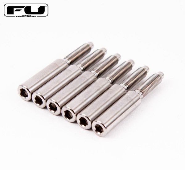 画像1: FU-Tone Titanium String Lock Barrel Screws – Silver/チタン製/バレル・ストリング・ロック・スクリュー/全国一律送料無料 (1)