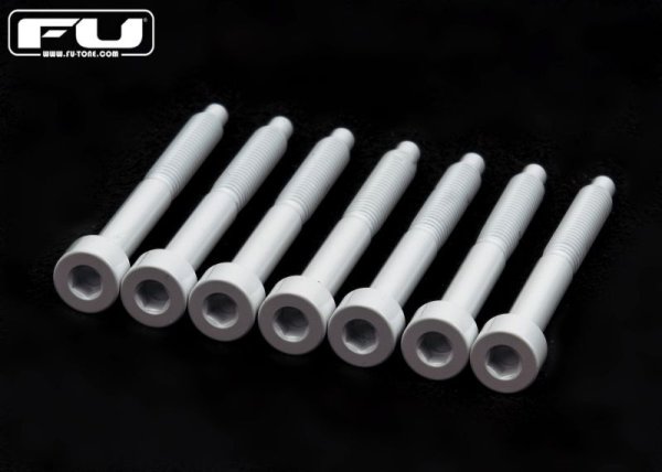 画像1: FU-Tone Titanium String Lock Screw Set(7) White/フロイドローズ/チタン製ロックスクリュー/トレモロパーツ/全国一律送料無料 (1)