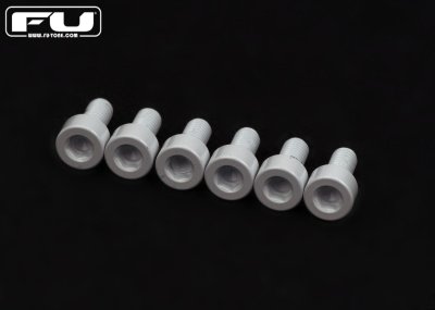 画像1: FU-Tone Titanium Saddle Mounting Screw Set (6) – White/フロイドローズ/チタン製サドルマウントスクリュー/トレモロパーツ/全国一律送料無料