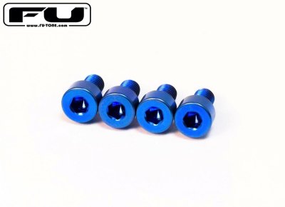 画像1: FU-Tone Titanium Nut Clamping Screw Set (4) – Blue/フロイドローズ/チタン製ナットキャップマウントスクリュー/トレモロパーツ/全国一律送料無料