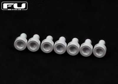 画像1: FU-Tone Titanium Saddle Mounting Screw Set (7) – White/フロイドローズ/チタン製サドルマウントスクリュー/トレモロパーツ/全国一律送料無料