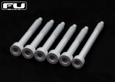 画像1: FU-Tone Titanium String Lock Screw Set with D-Tuna – White/フロイドローズ/チタン製ロックスクリュー/トレモロパーツ/全国一律送料無料