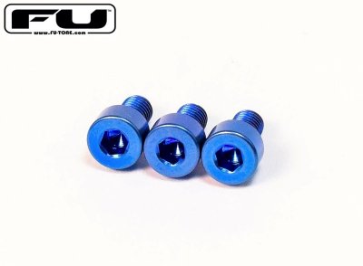 画像1: FU-Tone Titanium Nut Clamping Screw Set (3) – Blue/フロイドローズ/チタン製ナットキャップマウントスクリュー/トレモロパーツ/全国一律送料無料