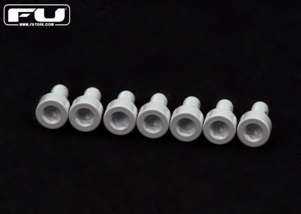 画像1: FU-Tone Titanium Saddle Mounting Screw Set (7) – White/フロイドローズ/チタン製サドルマウントスクリュー/トレモロパーツ/全国一律送料無料 (1)