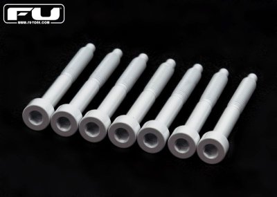 画像1: FU-Tone Titanium String Lock Screw Set(7) White/フロイドローズ/チタン製ロックスクリュー/トレモロパーツ/全国一律送料無料