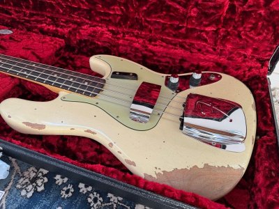 画像1: Fender Custom Shop '64 Jazz Bass Relic Vintage Blonde/新品/全国一律送料無料