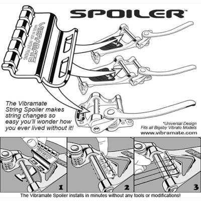 画像1: FU-Tone Vibramate String Spoiler Gold/ストリングリテイナー/スポイラー/ビグスビー ヴィブラート用 /全国一律送料無料