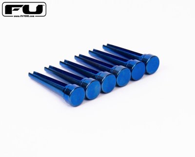 画像2: FU-Tone Titanium Acoustic Bridge Pins – BLUE/アコースティックギターブリッジピン/チタン製/弦釘/全国一律送料無料