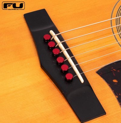 画像3: FU-Tone Titanium Acoustic Bridge Pins – RED/アコースティックギターブリッジピン/チタン製/弦釘/全国一律送料無料