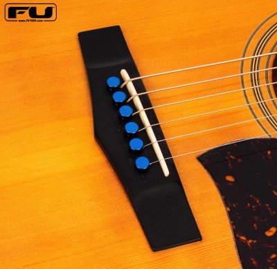 画像3: FU-Tone Titanium Acoustic Bridge Pins – BLUE/アコースティックギターブリッジピン/チタン製/弦釘/全国一律送料無料