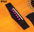 画像2: FU-Tone Titanium Acoustic Bridge Pins – PURPLE/アコースティックギターブリッジピン/チタン製/弦釘/全国一律送料無料 (2)