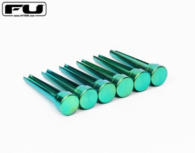 画像2: FU-Tone Titanium Acoustic Bridge Pins – GREEN/アコースティックギターブリッジピン/チタン製/弦釘/全国一律送料無料