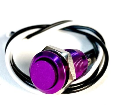 画像1: FU-Tone Tesi IDO Super M 10MM Metal Momentary Push Button Guitar Kill Switch Purple/キルスイッチ/全国一律送料無料