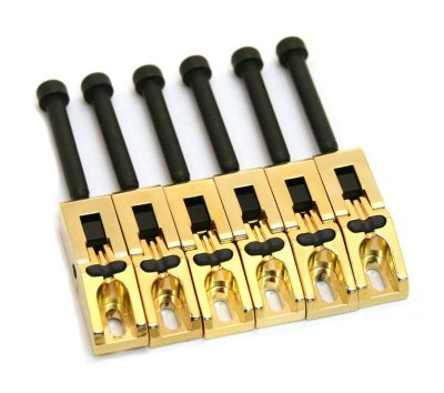 画像1: FU-Tone Graph Tech String Saver Saddle Set for Locking Tremolos Gold/フロイドローズ・トレモロユニット/サドル/全国一律送料無料