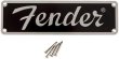 画像1: FENDER USA Tweed Amp Logo Black/フェンダー ツイードアンプ ロゴ ブラック (1)