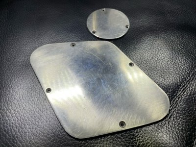 画像1: Gibson/LP Backplate Combo stainless/ステンレス製/ギブソン レスポール用バックパネルセット