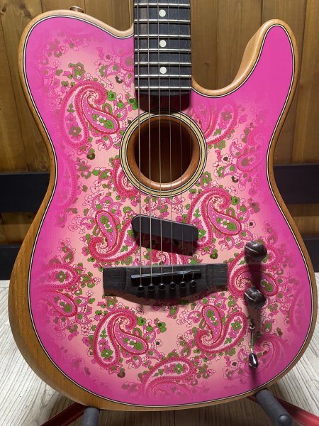 画像1: Fender USA（フェンダー）Limited Edition American Acoustasonic Telecaster Pink Paisley/新品/全国一律送料無料 (1)