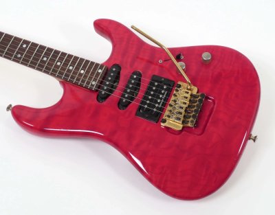 画像1: Valley Arts Custom Pro USA/''92 Maple 1 Piace - Cherry Finish QUILT/ヴァレー・アーツ/美品/全国一律送料無料